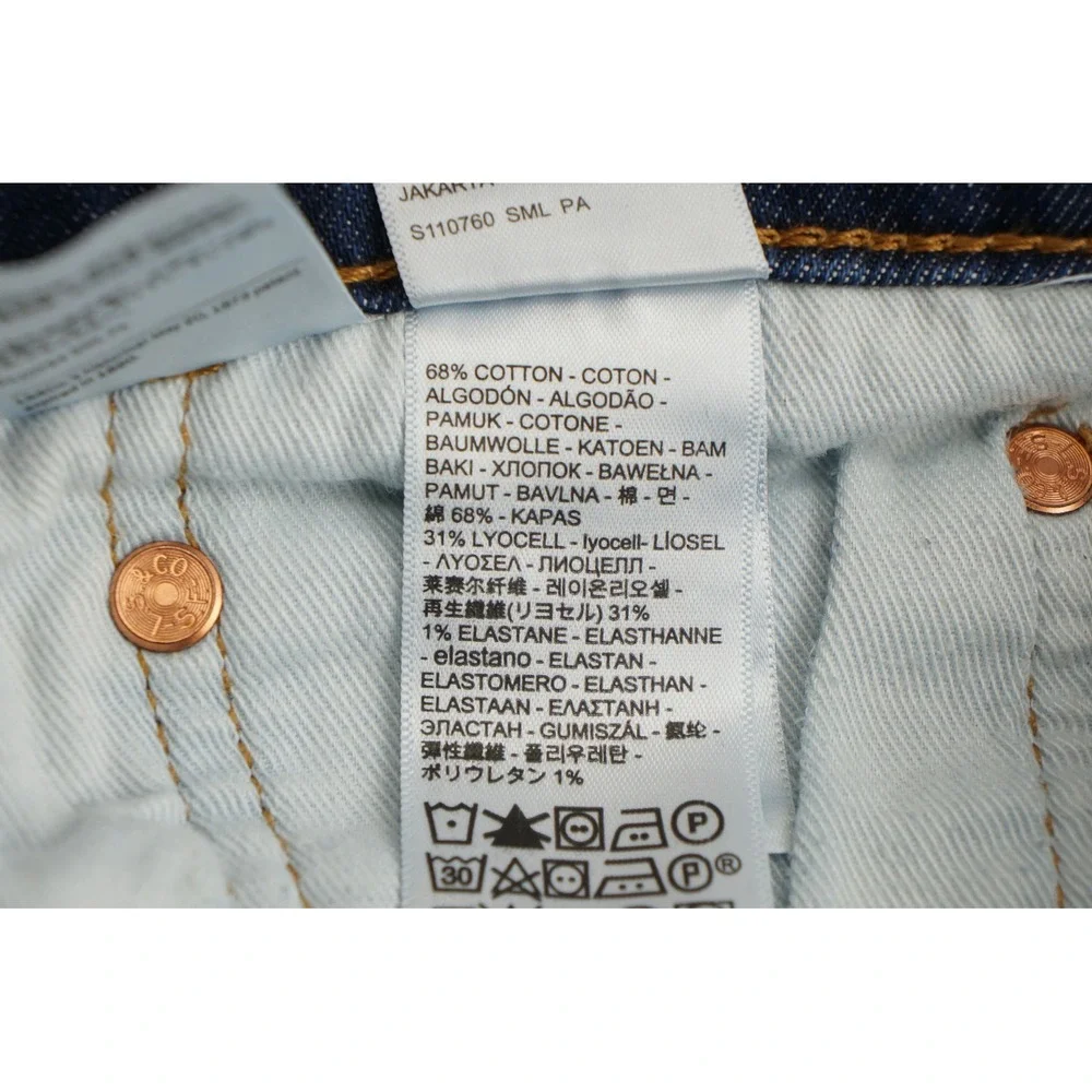 Levi's 541 Athletic Taper Jeans Mens 33x32 Dark Wash Blue Denim VTG Brown‎ Tab
